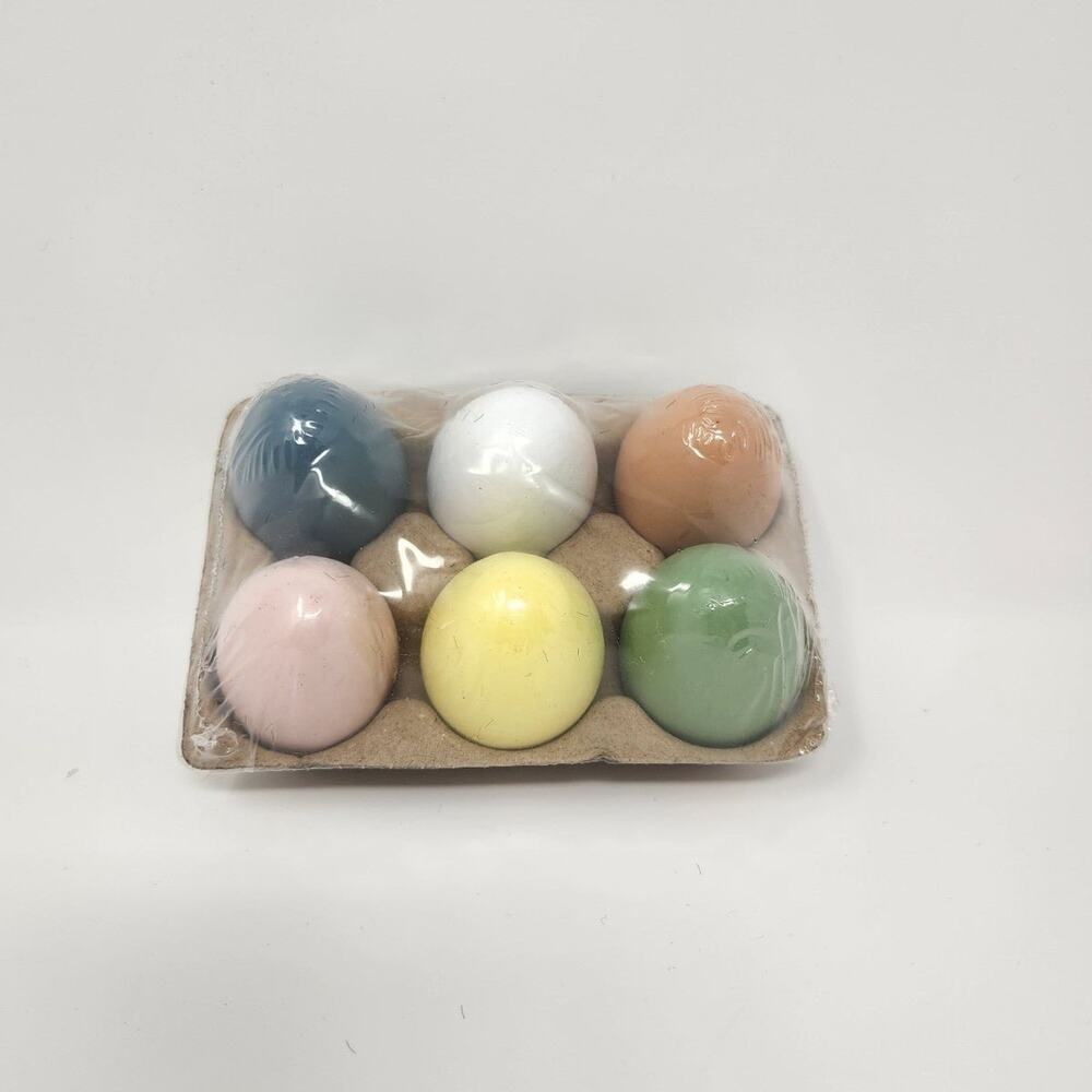 Wooden Colored Decorative or Play Easter Eggs